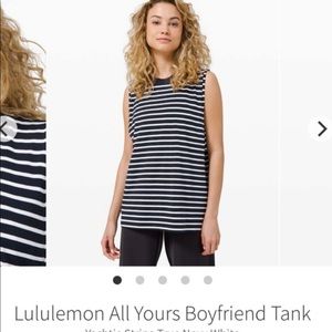 Lululemon All Yours Boyfriend Tank